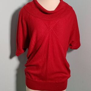 Jacklyn Smith Red Sweater‎ With With Sparkle Thread. Sz Large